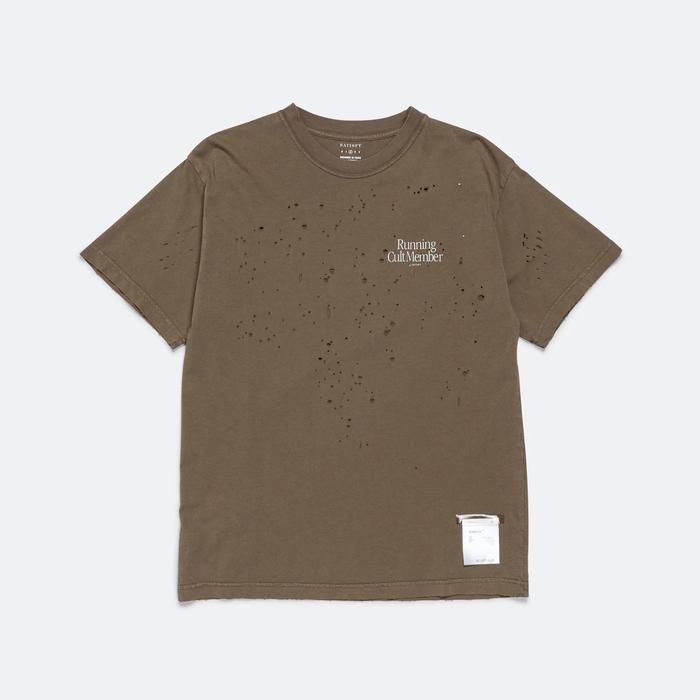 Gambar Satisfy Running Men's Running T-Shirt - Running Cult Member Aged Brown - L dari stelviopass undefined Tokopedia