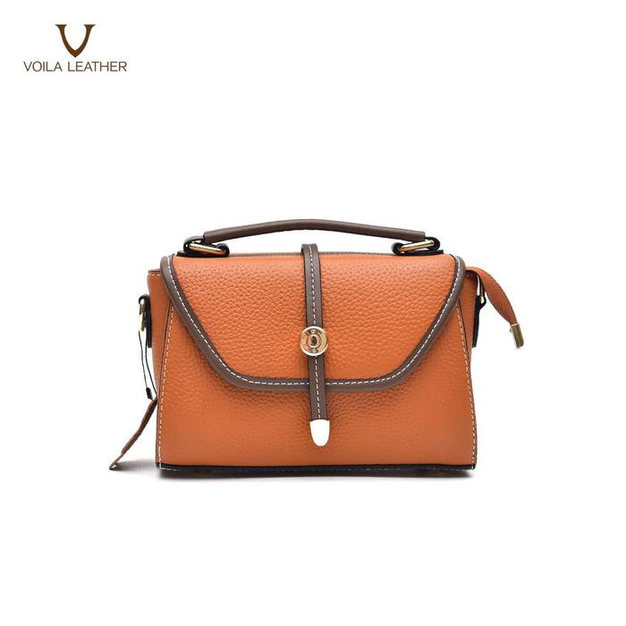 Gambar Handbag Satchel Selempang Wanita Kulit Asli Voila Tacita - Havana dari Voila Leather Kota Administrasi Jakarta Pusat Tokopedia