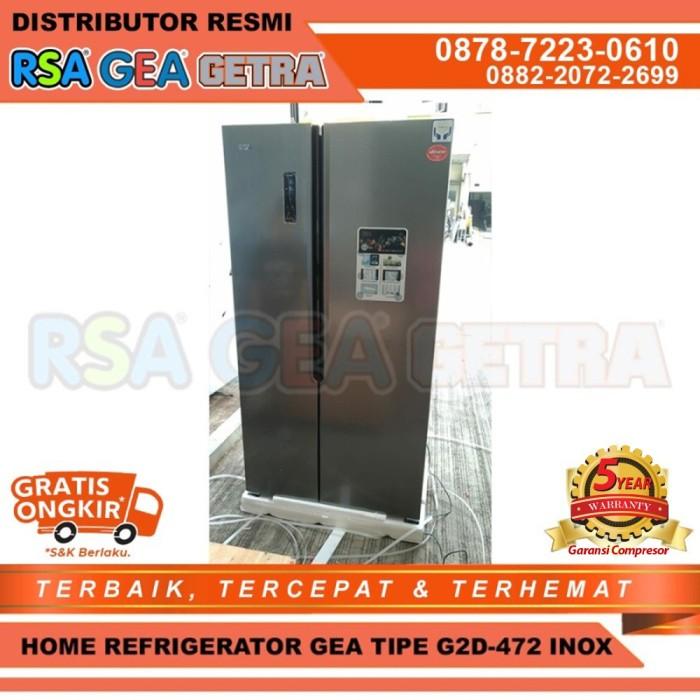 Gambar Kulkas 2 Pintu Menyamping Home Refrigerator GEA G2D 472 INOX dari Distributor RSA GEA GETRA undefined Tokopedia