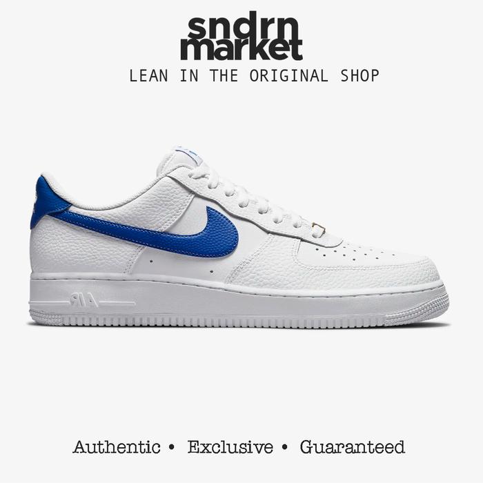 Nike Air Force White '07 White Blue Swoosh 40 di  Tokopedia