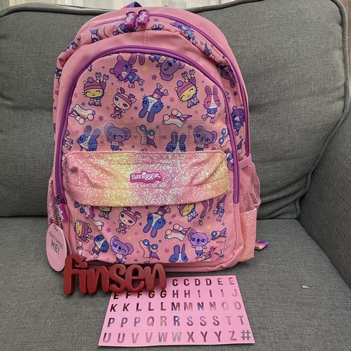Gambar SMIGGLE tas ransel anak backpack smiggle movin tas ransel tk ransel - rabbit nama dari little finsen 2 undefined Tokopedia