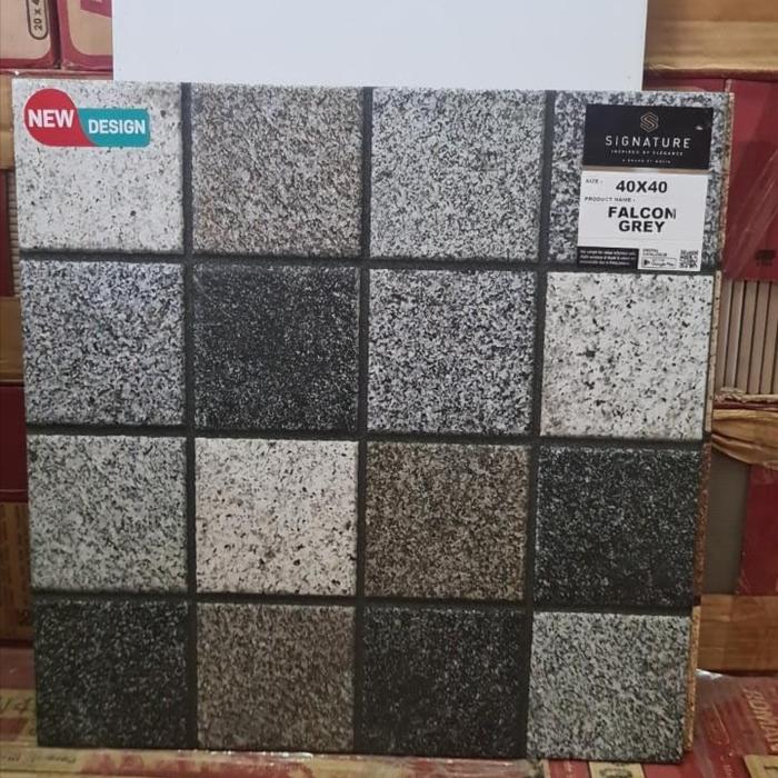 Gambar Keramik Lantai Mulia Signature Falcon Series 40x40 cm Kw 1 - GREY dari Mandiri Jaya Keramik undefined Tokopedia