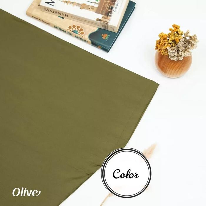 Gambar KERUDUNG SEGITIGA JERSEY KOREA / KERUDUNG INSTAN - OLIVE dari MKY-store undefined Tokopedia
