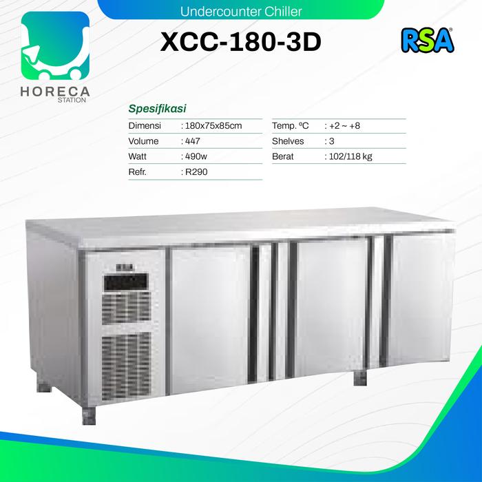 Jual RSA S/s Under Counter Chiller XCC-180-3D / XCC 180 3D / XCC1803D ...