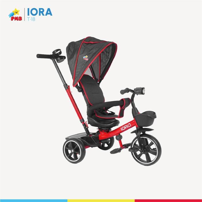 Gambar SEPEDA ANAK RODA TIGA PMB IORA T-10, SEPEDA STROLLER ANAK RODA TIGA - IORA T-18 MERAH, Roda tiga dari bintang_baby undefined Tokopedia