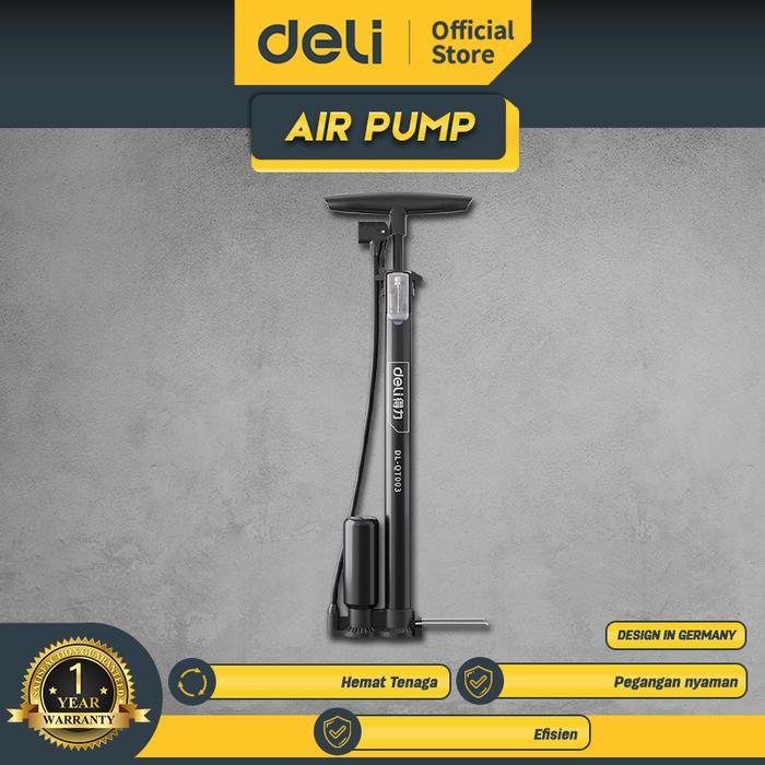Gambar Deli Air Pump / Pompa Angin Ban Sepeda Manual Φ38 x 500 DL-QT00X - Non-Barometer dari Deli Tools Official undefined Tokopedia