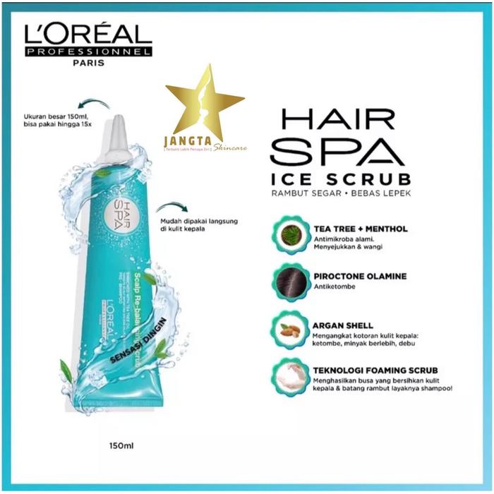 Gambar Loreal Scalp Re Balaching Scrub Hair Spa Ice Hair Spa - Rambut Ketombe dari JANGTA Skincare undefined Tokopedia