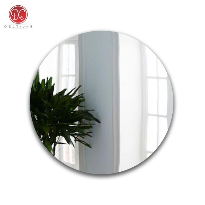 Gambar Dections Kaca Cermin Dinding Bulat Aesthetic Round Mirror Frameless dari DEcTionS Living undefined Tokopedia