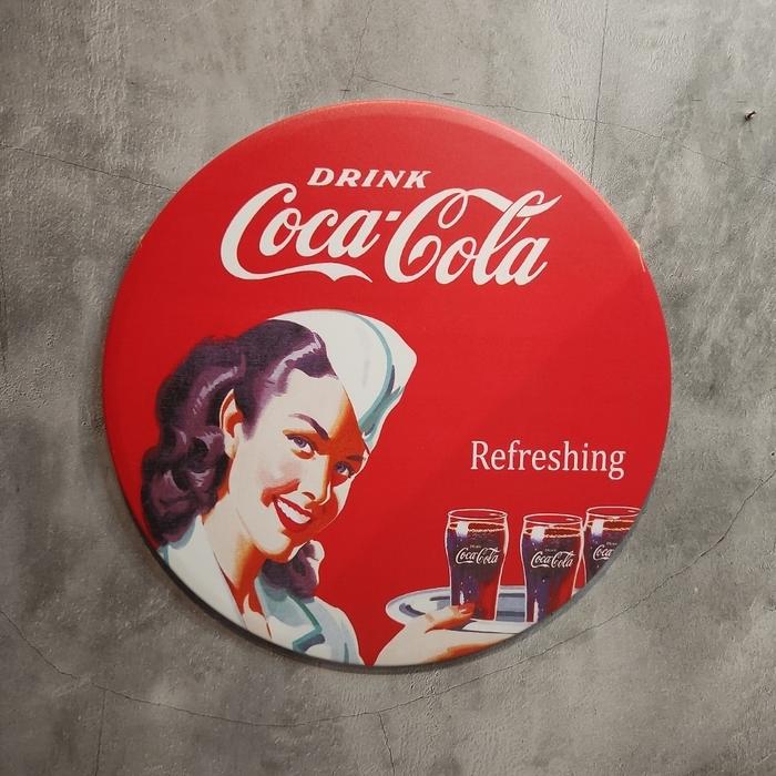 Gambar poster plate round vintage retro poster bulat home room cafe decor PR1 - MD01 dari P0SCASE undefined Tokopedia