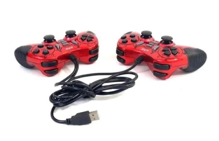 Gambar Joystick / Gamepad / Stick DOUBLE TURBO Laptop PC Analog USB 9012 - Merah dari Quality Aksesoris undefined Tokopedia