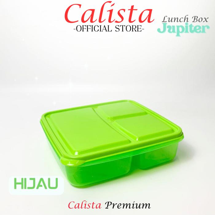 Gambar [ CALISTA ] LUNCH BOX CALISTA JUPITER PREMIUM  WADAH TEMPAT BEKAL MAKA - Jupiter Hijau dari HOME AND GARDEN INDONESIA undefined Tokopedia