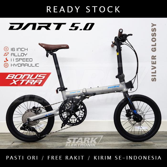 Gambar Pacific DART 5.0 16" Sepeda Lipat READY - Abu-abu dari StarkElektronik undefined Tokopedia