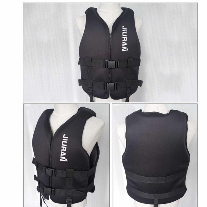 Gambar Jaket Pelampung Renang Dewasa Life Jacket Water Sport Vest - Hitam, M dari Larisdia undefined Tokopedia