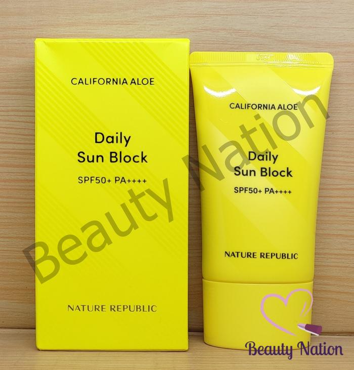 Gambar NATURE REPUBLIC Daily Sun Block California Aloe 57ml UV Sunblock - Daily dari Beauty Nation undefined Tokopedia