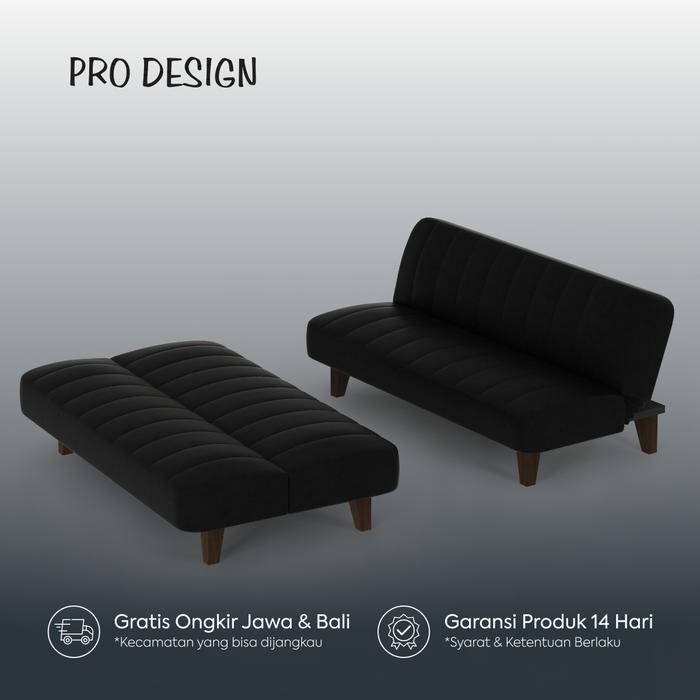 Gambar Pro Design Hampton Sofa Bed - SBD L - Black dari Pro Design Furniture undefined Tokopedia