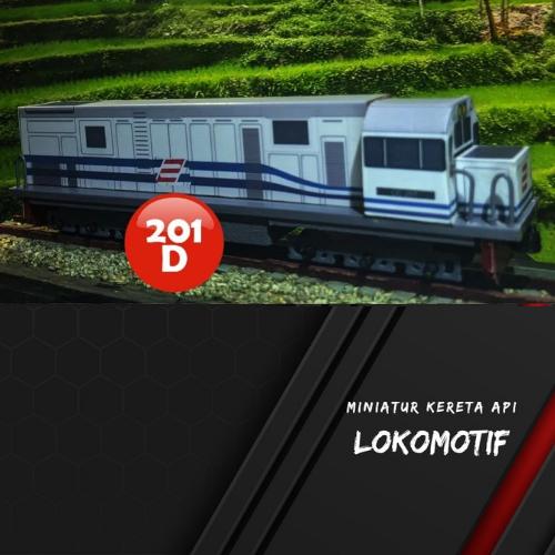 Gambar Miniatur Kereta Api Indonesia Mainan Seri Lokomotif Kereta 201 - LOKO 201D dari sabilcreativestore undefined Tokopedia