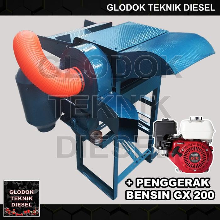 Gambar MESIN PERONTOK PADI / PADDY TRESHER TANPA PENGGERAK - + GX 200 CHINA dari Glodok Diesel undefined Tokopedia