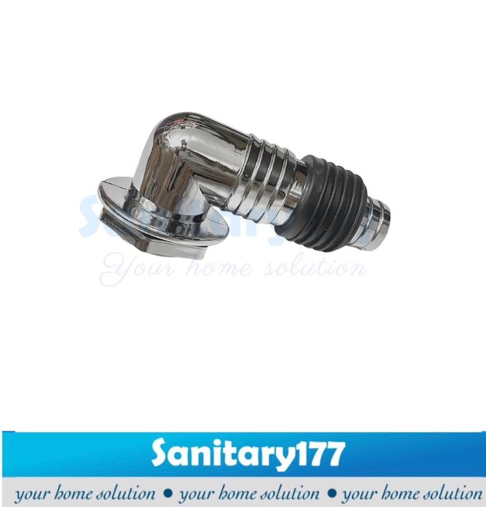 Gambar Sambungan conector selang mesin cuci ke pembuangan floor drain kepala - Kepala CROM dari imey177 undefined Tokopedia