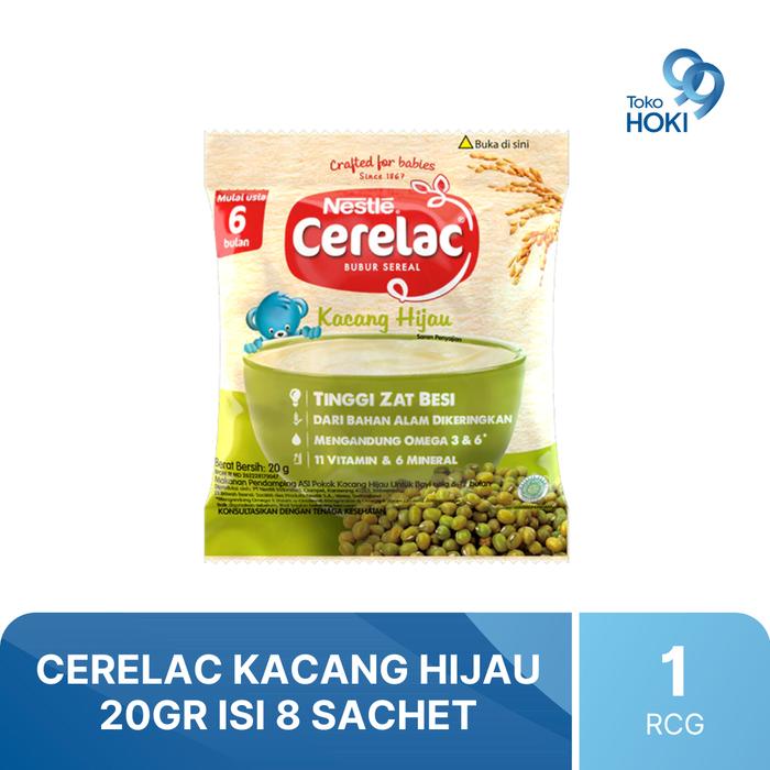 Gambar CERELAC KACANG HIJAU 20GR 1 RENCENG ISI 8 SACHET dari Toko_HOKI 99 undefined Tokopedia