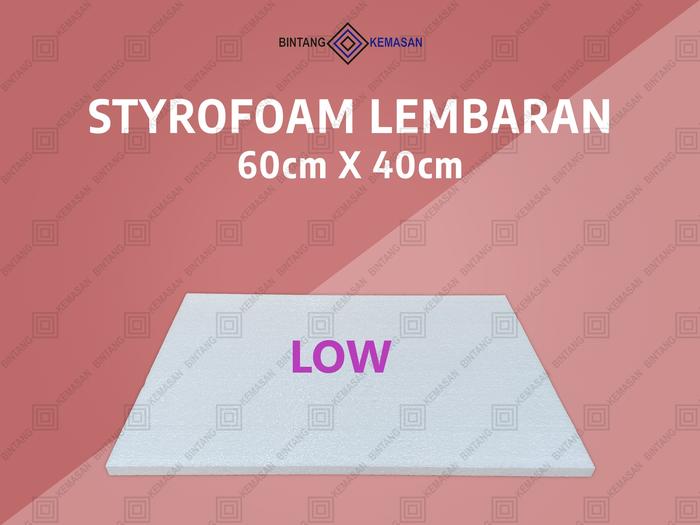 Gambar Styrofoam Lembaran 60 x 40cm Lembaran Packing - LOW, 1CM dari Gudang-Foam undefined Tokopedia