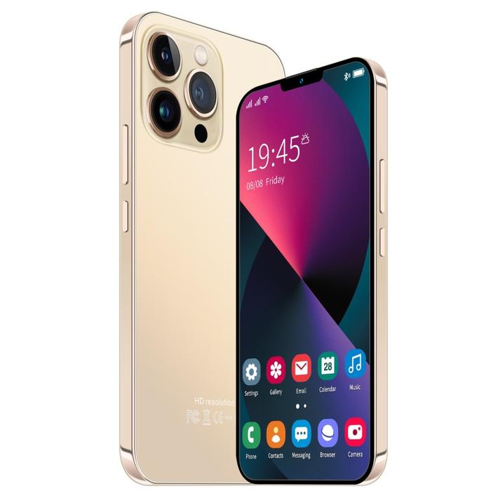 Gambar Terbaru Asli5G Smartphone i14 Pro Max 7.5inch HD Kamera Layar HD. - Emas, 6GB+128GB dari LuckyShop- undefined Tokopedia