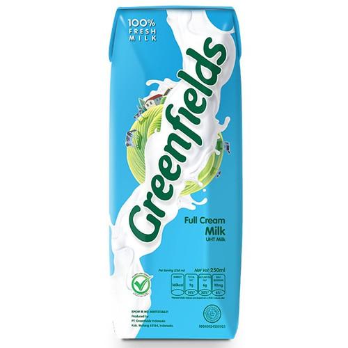 Gambar Greenfields Susu UHT Full Cream 250 ml dari Jadi Baru Kroya undefined Tokopedia