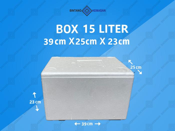 Gambar Box Styrofoam Kecil Box Sterofoam - 15 LITER dari Gudang-Foam undefined Tokopedia