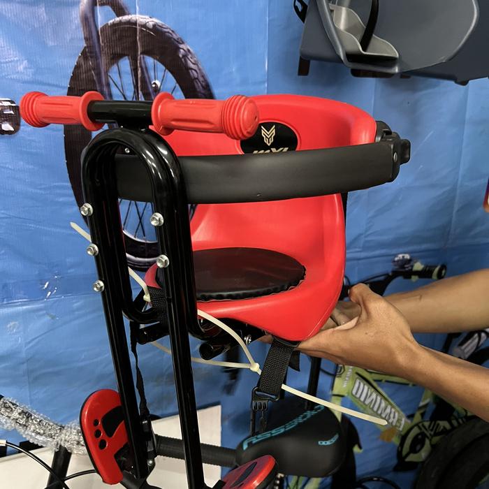 Gambar Boncengan anak depan sepeda | front childseat MXL - Merah, Tipe A -mtb dari fit cycle undefined Tokopedia
