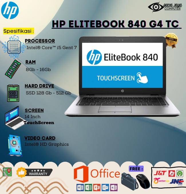 Jual Laptop HP Elitebook 840 G3 Core i5-Gen6 RAM 8Gb SSD 512Gb