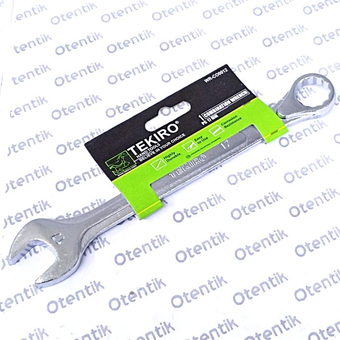 Jual TEKIRO COMBINATION WRENCH 17 MM - KUNCI RING PASS TEKIRO 17 MM