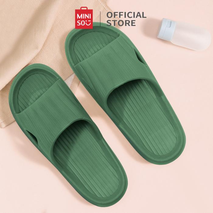 Gambar MINISO Sandal Wanita dan Pria EVA Rumah Slipper Sepatu Sendal Wanita - Dark Green, 43-44 dari minisoshopid undefined Tokopedia