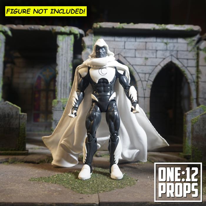 Gambar Mezco and Marvel Legends Moon Knight Custom Cape / Sayap Buatan - Marvel Legends dari ONE:12 PROPS undefined Tokopedia