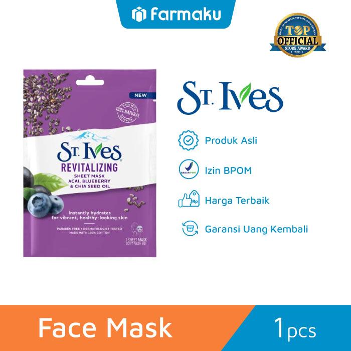Gambar St.Ives Revitalizing Sheet Mask 8S 230 Ml dari Farmaku undefined Tokopedia