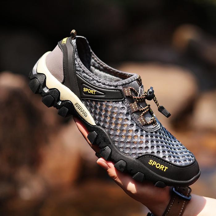 Gambar Sepatu Pria Import Original Sepatu Outdoor Sepatu Gunung Hiking Abu - Abu-abu, 39 dari STIL.STORE undefined Tokopedia