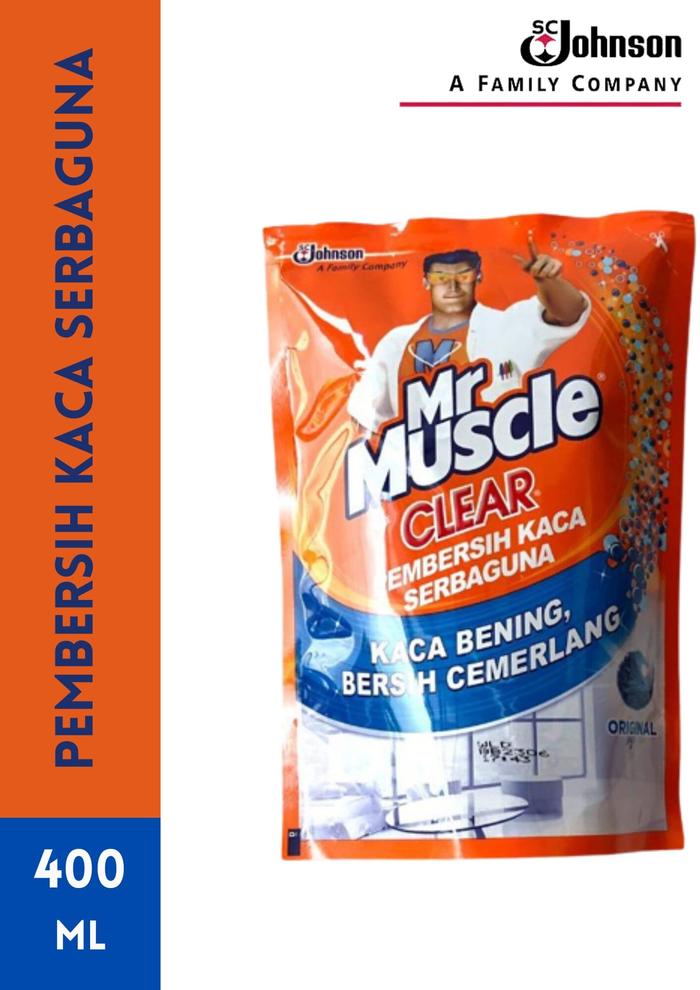 Gambar MR MUSCLE CLEAR Glass Cleaner - Pembersih Kaca Botol Spray/Refil Pouch - RefillPouch dari Peralatan Kebersihan undefined Tokopedia