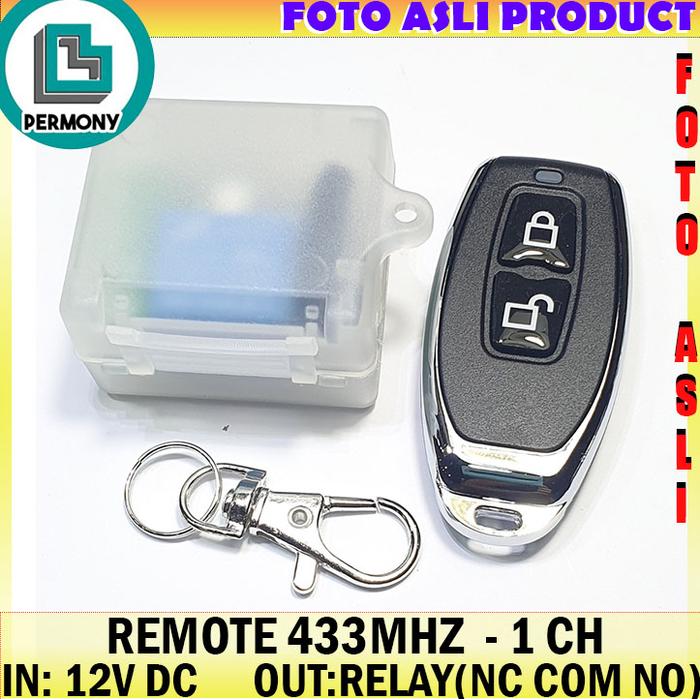Gambar 433MHz 12V Wireless RF Transmitter Remote Control Switch Relay 433 Mhz - White dari Permony Store undefined Tokopedia