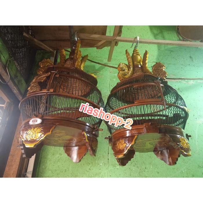Gambar sangkar kandang perkutut full jati original naga small mewah bertuah dari riashop-2 undefined Tokopedia