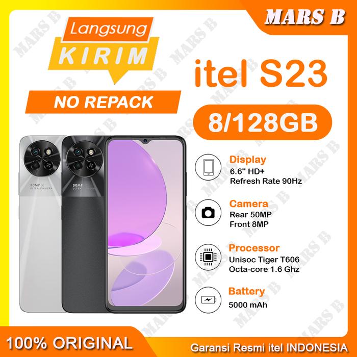 Gambar itel S23 [ 8/128GB ] BNIB Fresh No Repack - Garansi Resmi - Black dari MARS B Official undefined Tokopedia