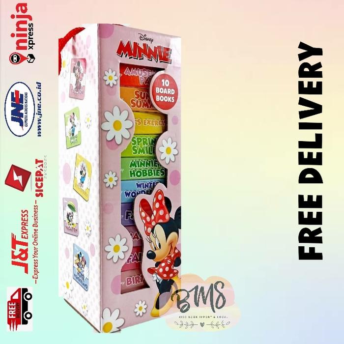 Gambar Disney Minnie Mouse Book Block Tower 10 Board Books Collection Set dari Bms Surabaya undefined Tokopedia