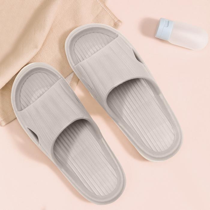 Gambar MINISO Sandal Wanita dan Pria EVA Rumah Slipper Sepatu Sendal Wanita - Khaki, 41-42 dari minisoshopid undefined Tokopedia