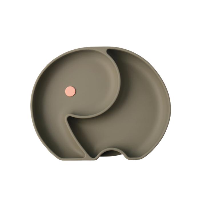 Gambar KEOLA - Keola Premium Silicone Suction  Elephant Plate | Piring Tempat - KEO104 GREY dari KEOLA undefined Tokopedia