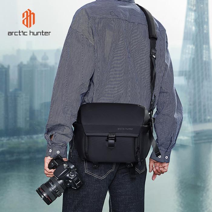 Gambar Arctic Hunter K00576 Shoulder Bag Camera Tas Selempang Kamera Lensa - Hitam dari EliteGen undefined Tokopedia