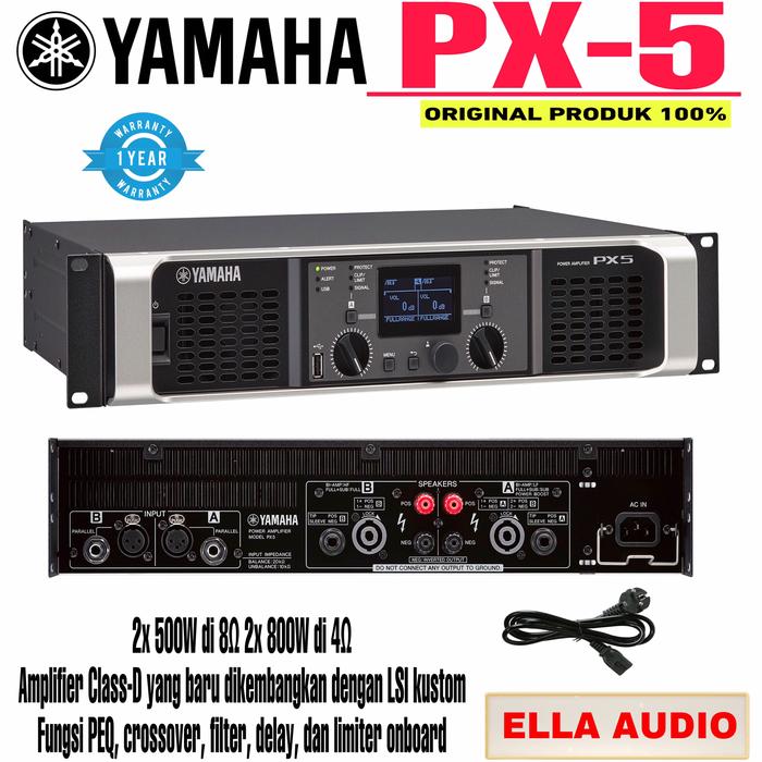 Jual Yamaha PX5 Power Amplifier dual-channel Class D yamaha px5 ...