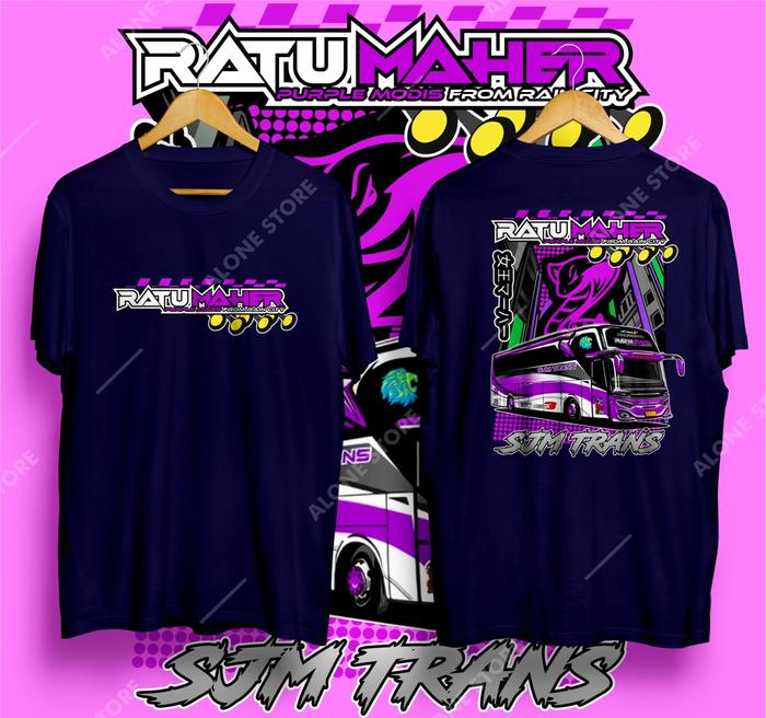 Gambar Kaos Bus Ratu Maher | Kaos Ratu Maher | Kaos Bus Mania - navy, Size 4(7-8th)  dari Alonestore_galih undefined Tokopedia