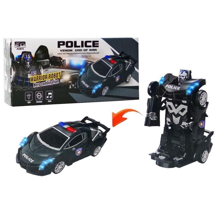 Gambar Mainan Anak Mobil Polisi Warrior Berubah Robot 2 in 1 Transformers Aut - MOBIL ROBOT, TANPA BUBBLE dari Toys World Official Store undefined Tokopedia