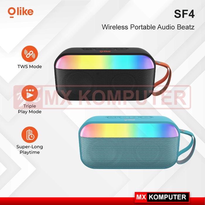 Gambar OLIKE SPEAKER BLUETOOTH PORTABLE STEREO TWS WIRELESS SPEAKER MIC SF4 dari MXKomputer_NEW undefined Tokopedia