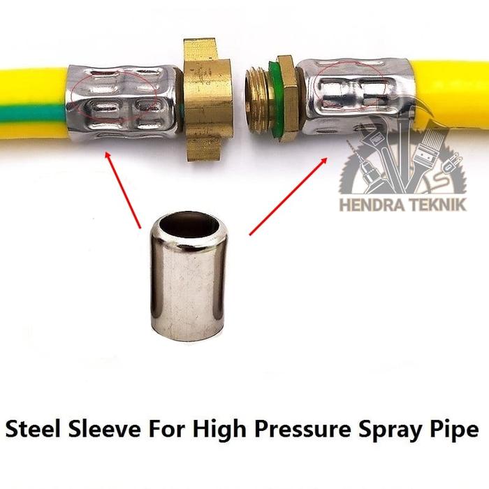 Gambar KALENG SELANG PRES SELANG KOMPRESOR SELONGSONG KLEM SANCHIN PIPA FERUL dari HT tools & hardware undefined Tokopedia