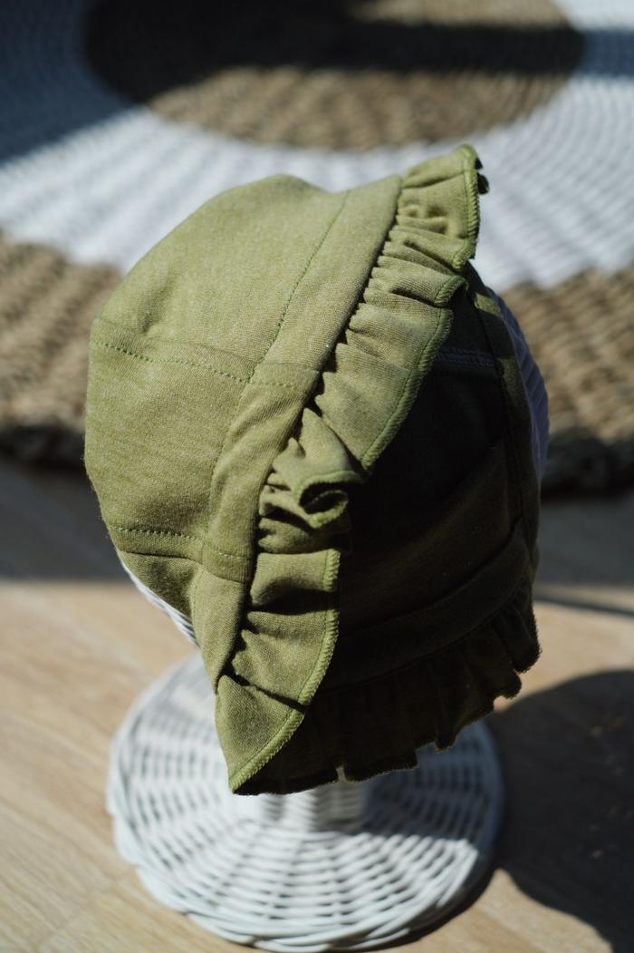 Gambar Cocopop Baby COCO Bonnet ( Topi Bandana Polos Kaos Katun Bayi Cotton Kecil Warna Soft Babywear ) - Moss Green, S (0-12m) dari Cocopop Baby undefined Tokopedia