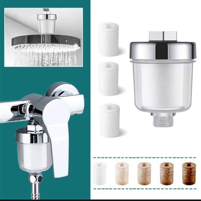Gambar Shower Filter water Purifier Filter shower saringan air kamar mandi dari 123 Toko Bahagia undefined Tokopedia