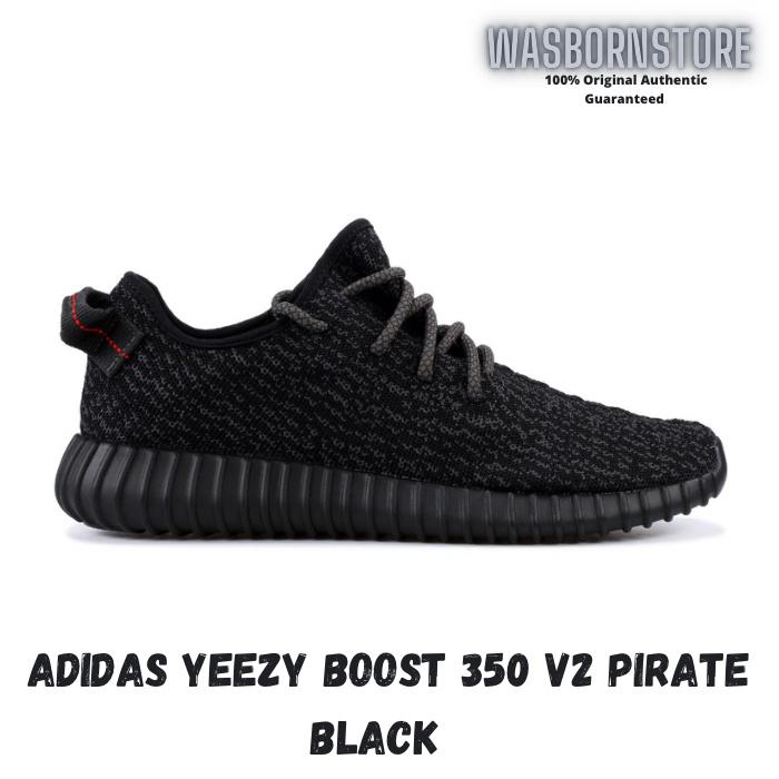 Jual Sneakers Yeezy Boost 350 V2 Pirate Black 100% Authentic 40